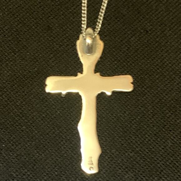James Avery Retired Harvest Cross Pendant and Chain 19.5 Inches - Picture 9 of 13